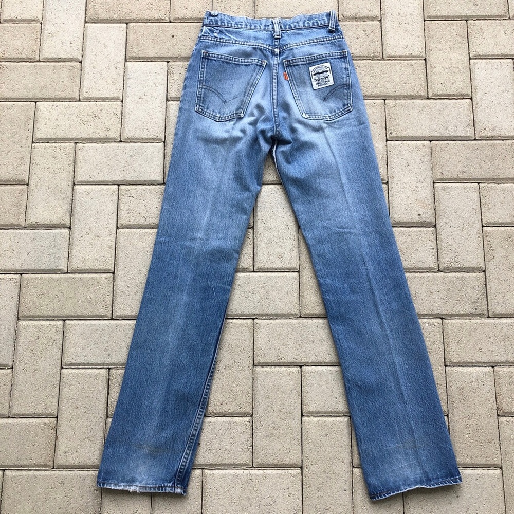 Vintage high-waisted orange tag Levi’s